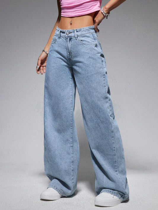 Women\ Casual Everyday Matching Straight Leg Jeans