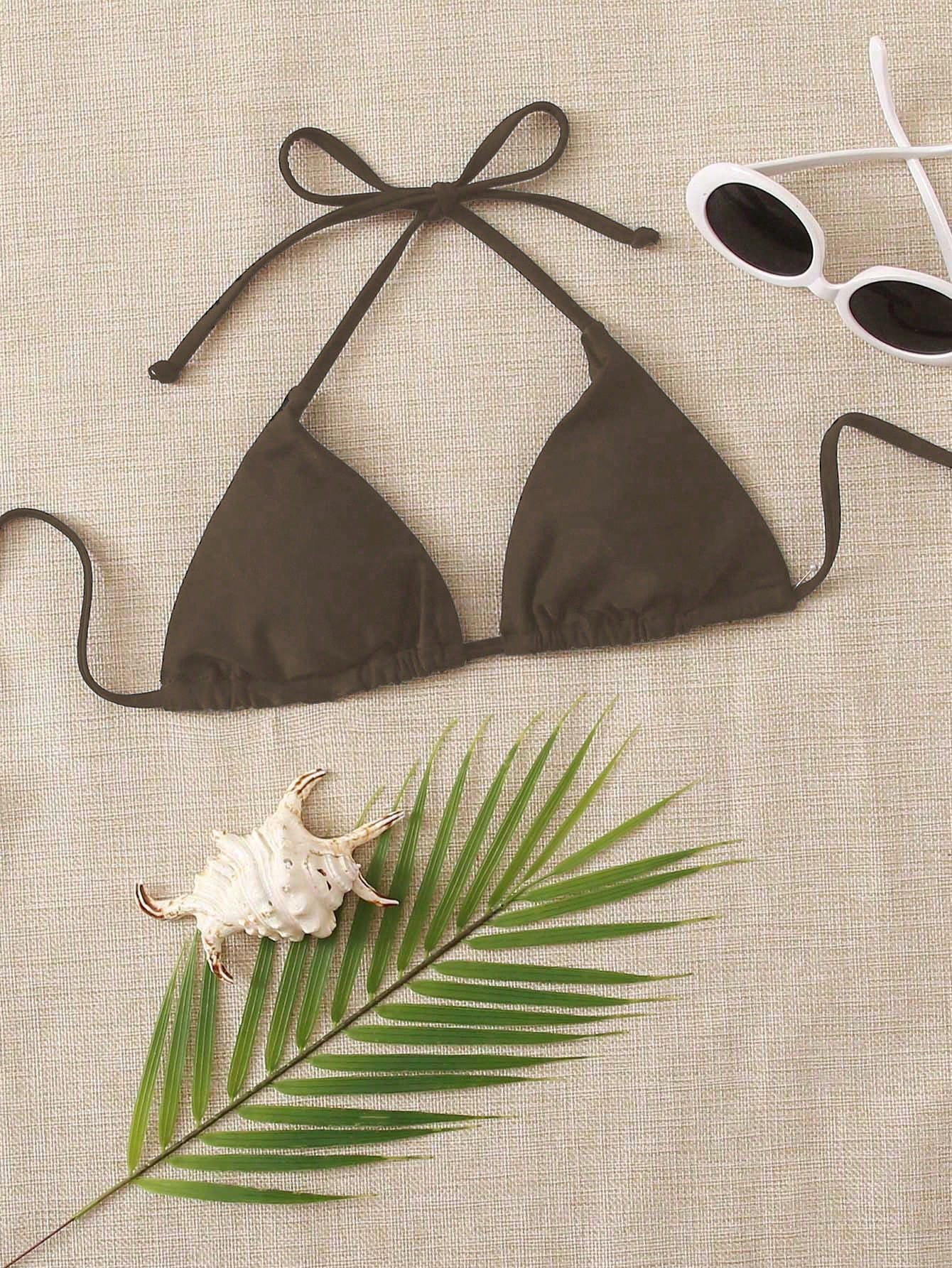 Swim Summer Beach Halter Triangle Bikini Top