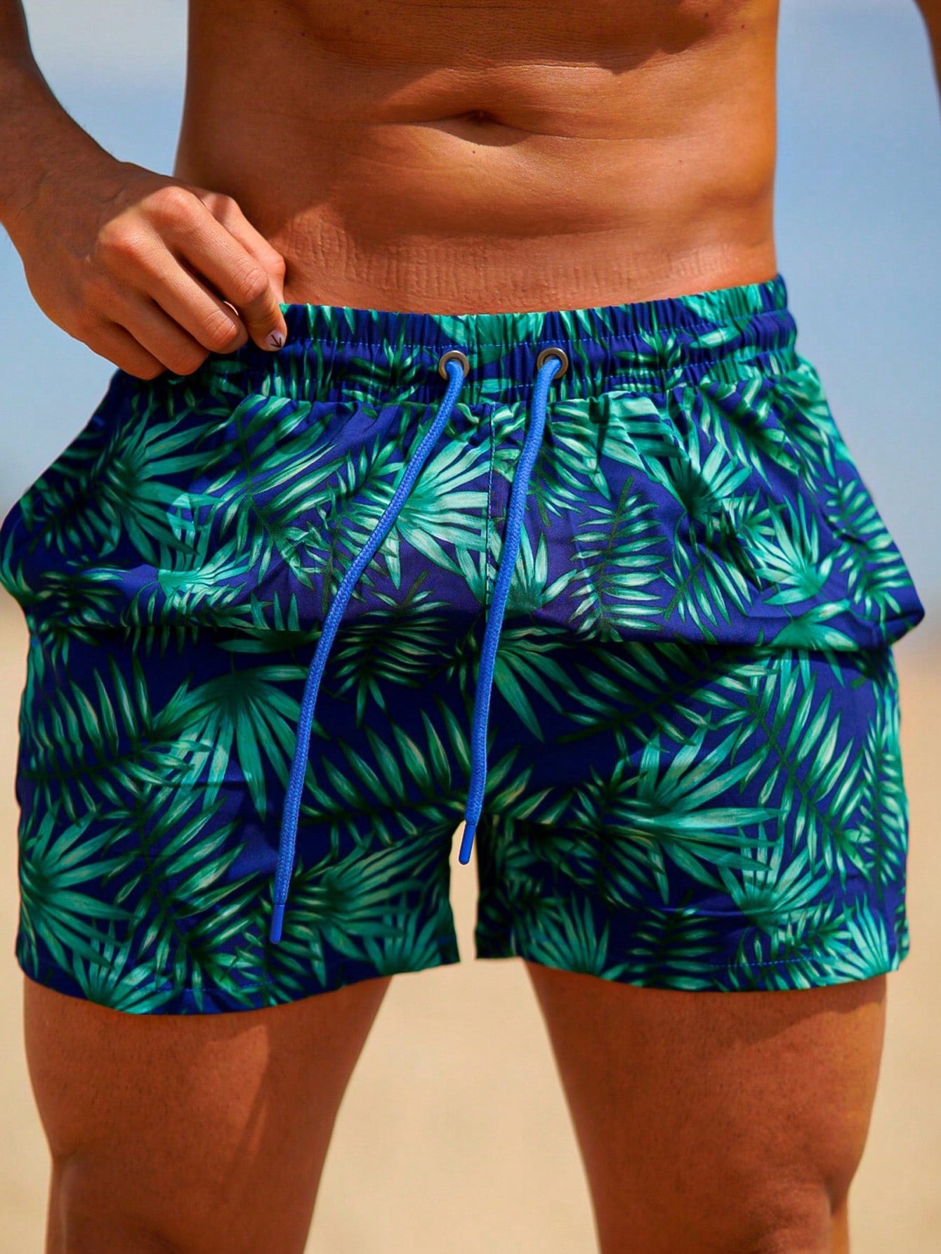 Mens Swim Trunks Board Shorts Swimsuit Bathing Suit Quick Dry Cargo Pocket