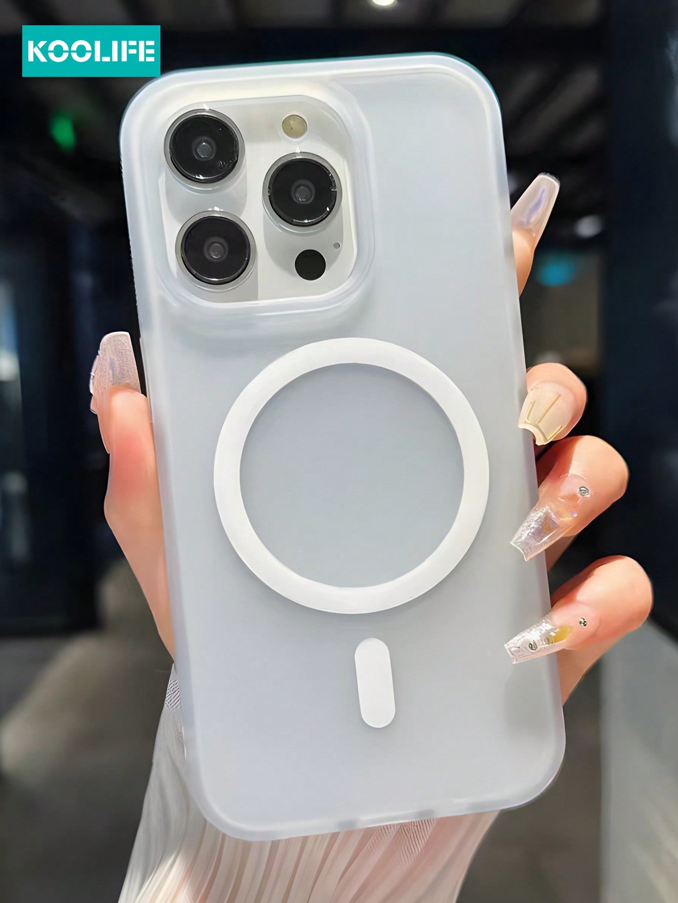 Koolife 1pc Pure PC Skin-Touch Ultra-Thin Case, Sweatproof, Anti-Yellowing, Magnetic Absorption, To Restore The Feeling Of Bare Phone, Compatible With Apple IPhone 11/12/13/13 Pro/14 Plus/15 Pro Max