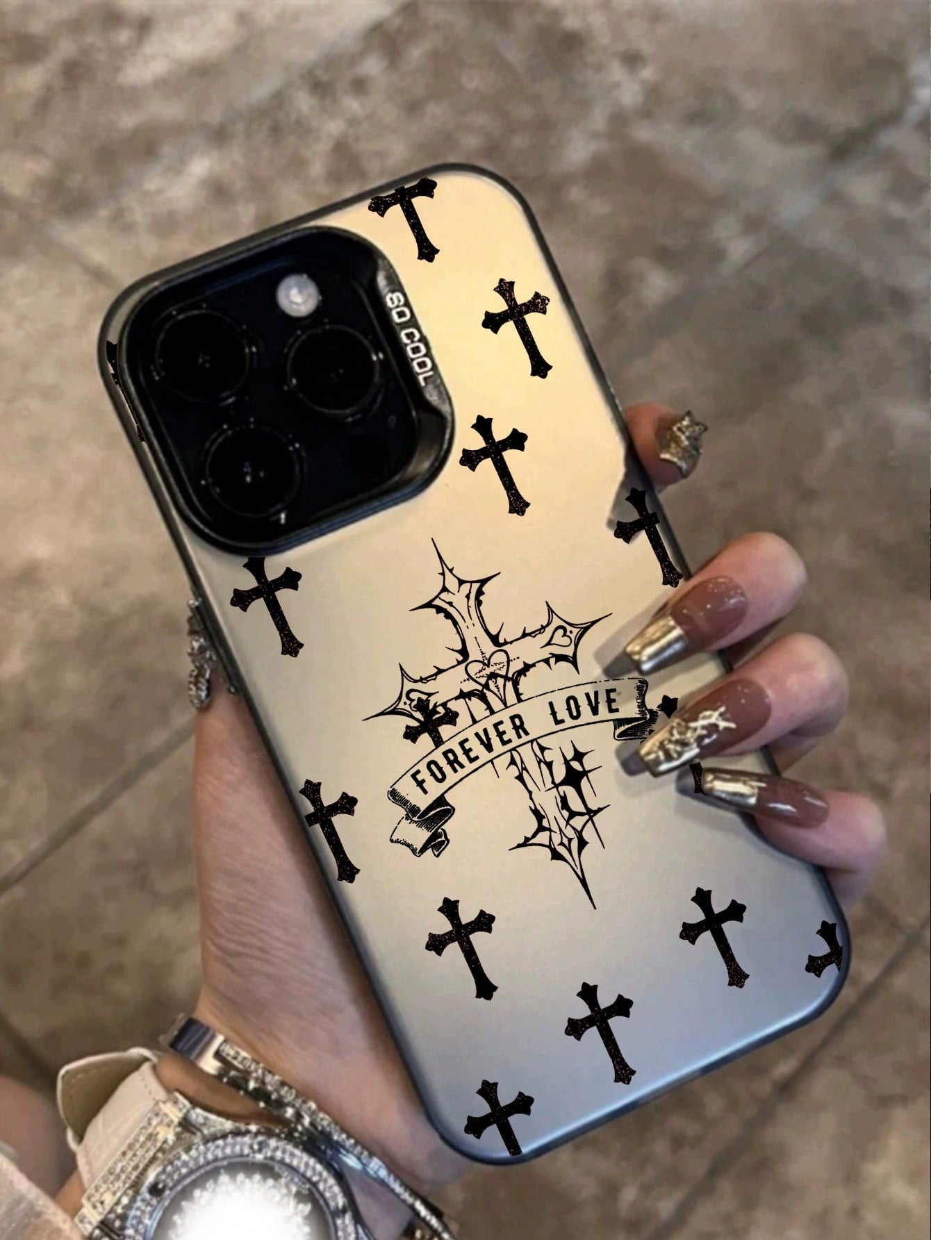 Cross Print Liquid Silicone Mobile Phone Case Full-Body Protection Shockproof Anti-Fall TPU Soft Rubber Case For IPhone11/12/13/14/15/15pro/15 Plus/15 Promax/7plus/8plus/X/Xs Max/Xr/11pro/12pro/13pro/14pro/12mini/13mini/11promax/12promax/13promax/14promax