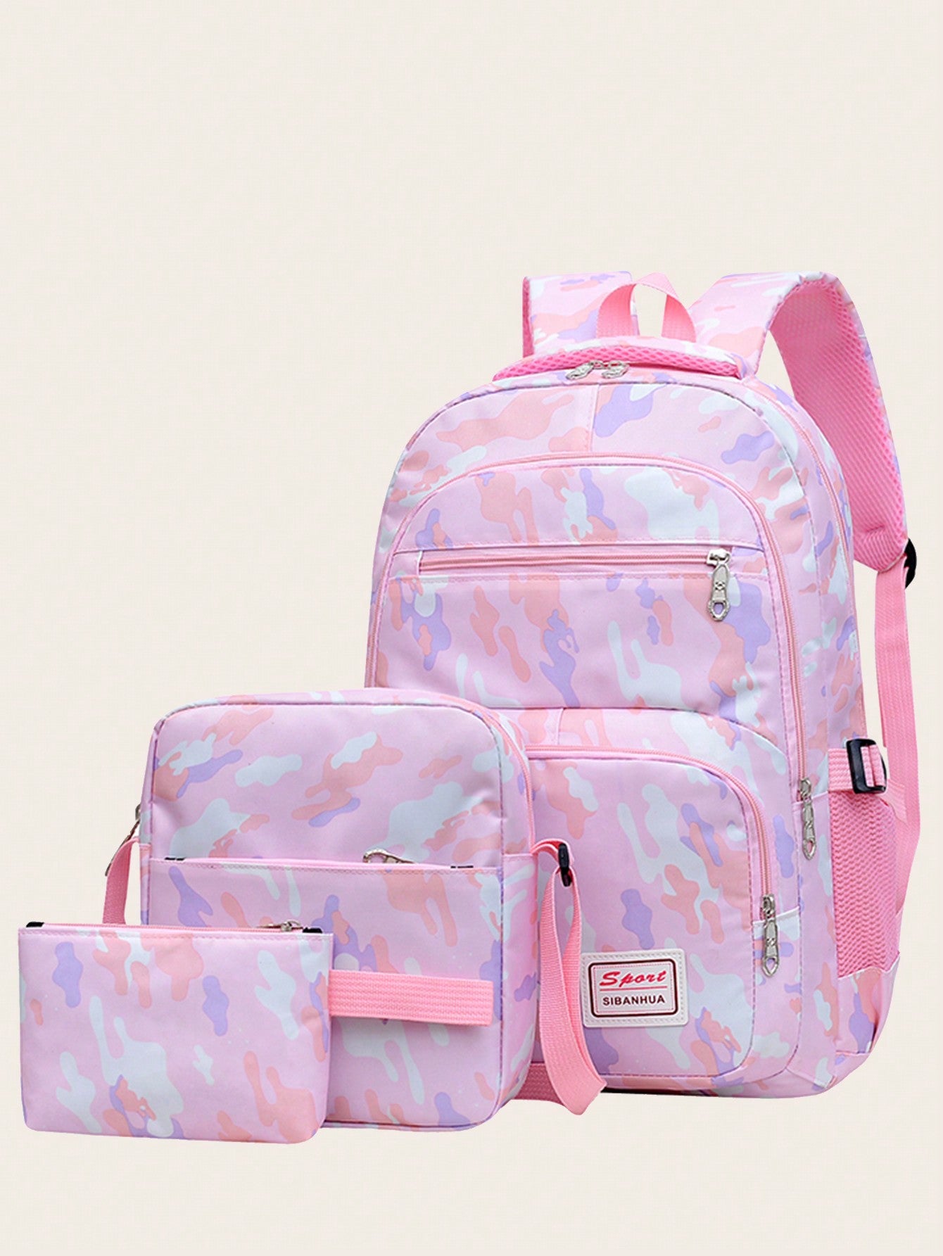 Fashionable Campus Backpack 3pcs/Set