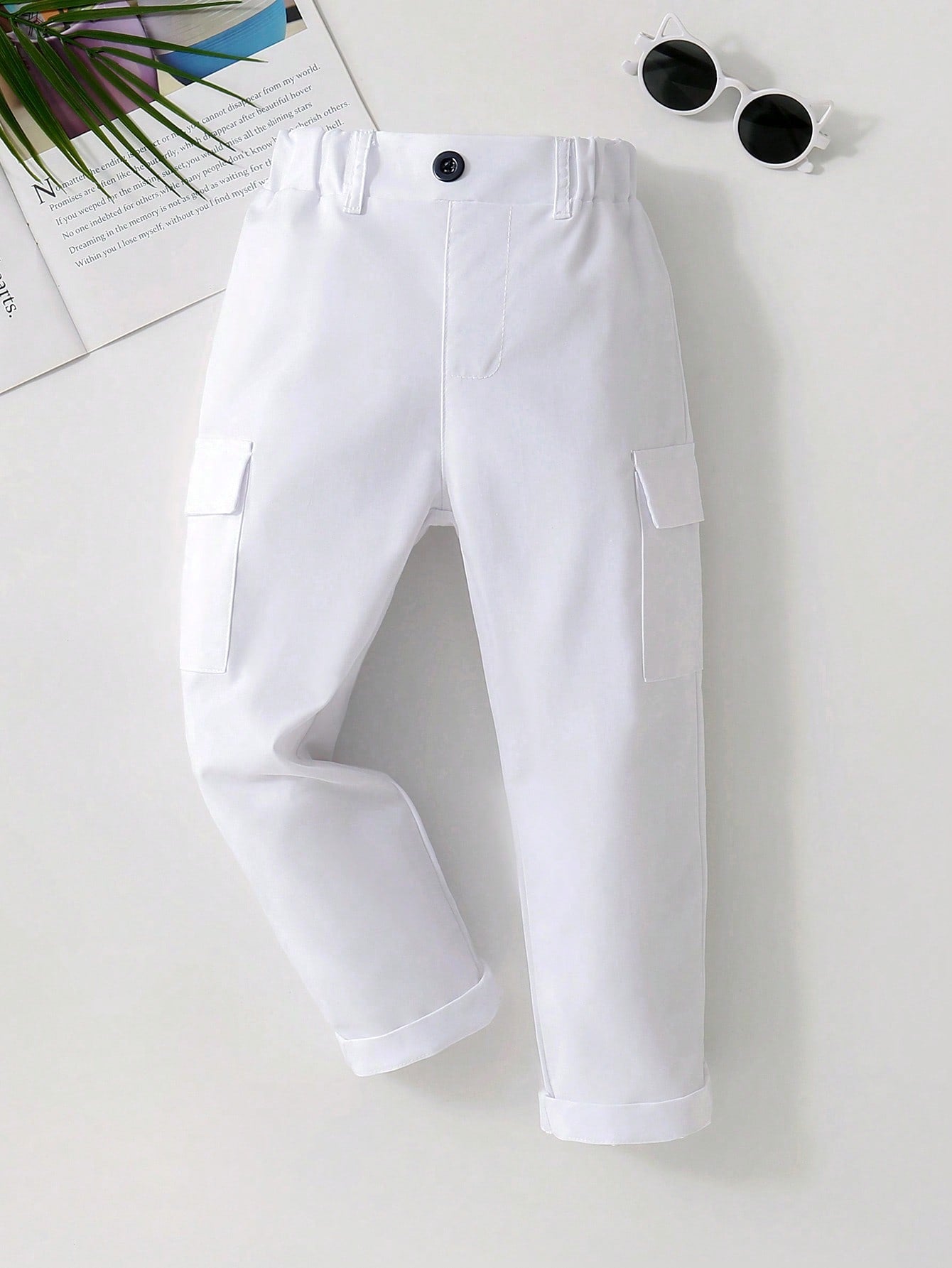 Young Boy Flap Pocket Side Cargo Pants