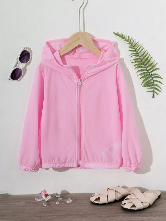 Young Girl Summer Hooded Air Conditioner Shirt Sunscreen Jacket