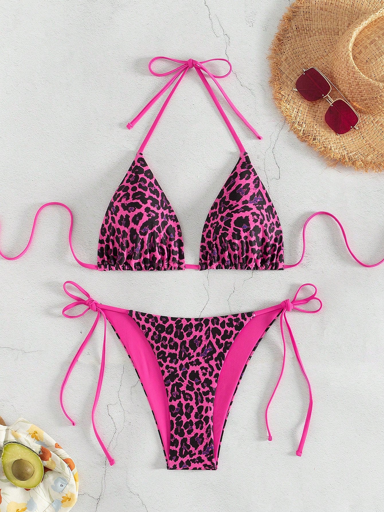 Swim Leopard Print Bikini Set, Summer Beach