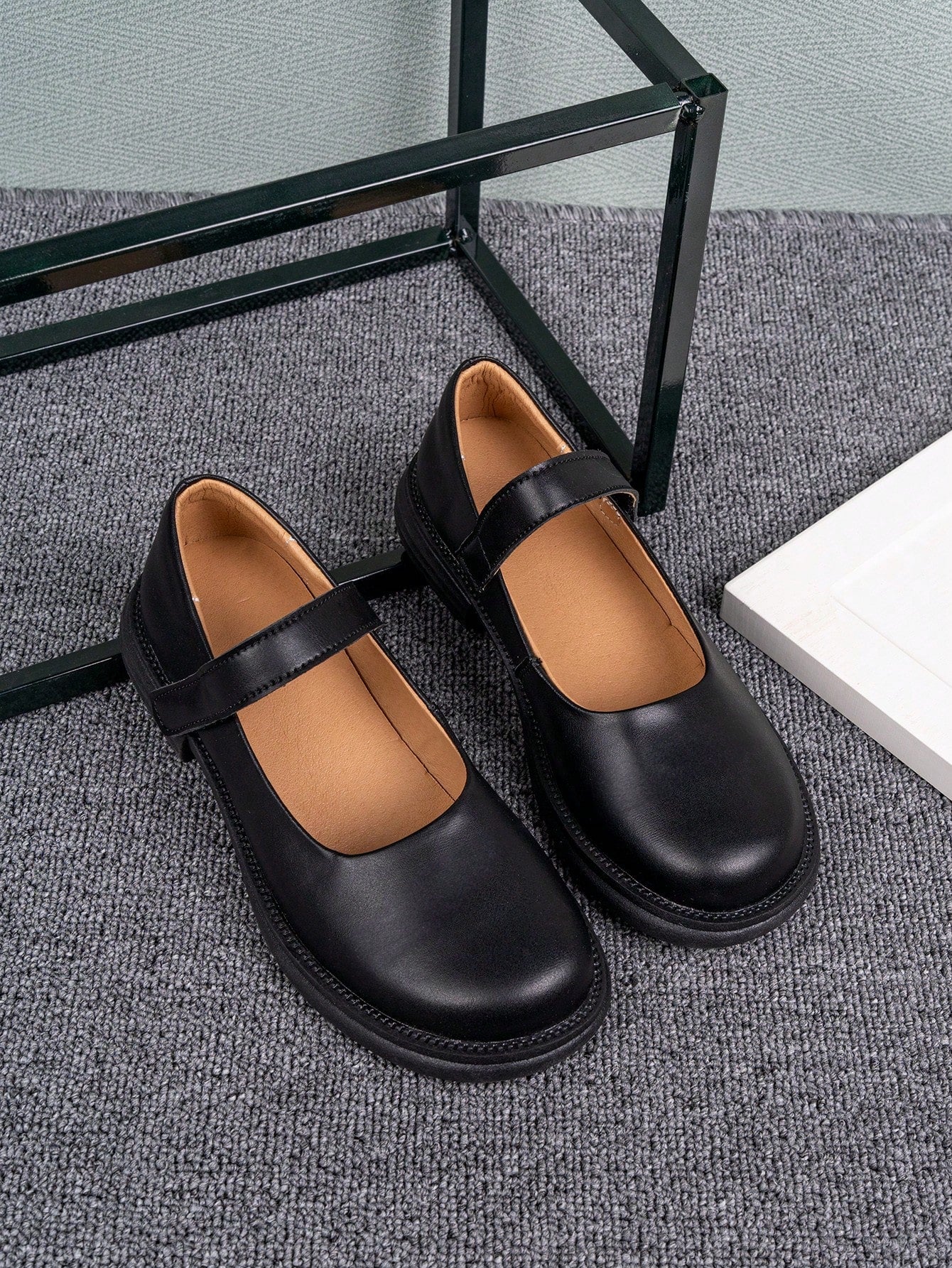 Black Leather Shoes For Teenagers Students, Japanese-Style Princess Shoes Suitable For Recitation, School Uniform, Etiquette, Performances, Four Season Shoes, British-Style Students, Campus Shoes, Flat Shoes