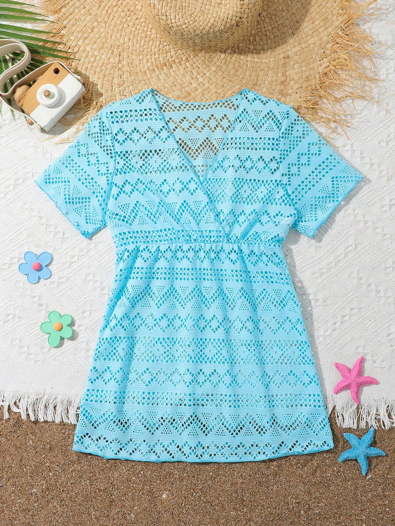 Young Girl Hollow Out Cover Up Dress