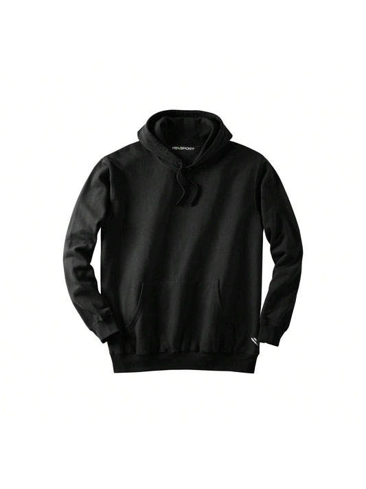 KINGSIZE KingSize Men's Big & Tall Ks Sport Wicking Fleece Hoodie - Big - 2XL, Black