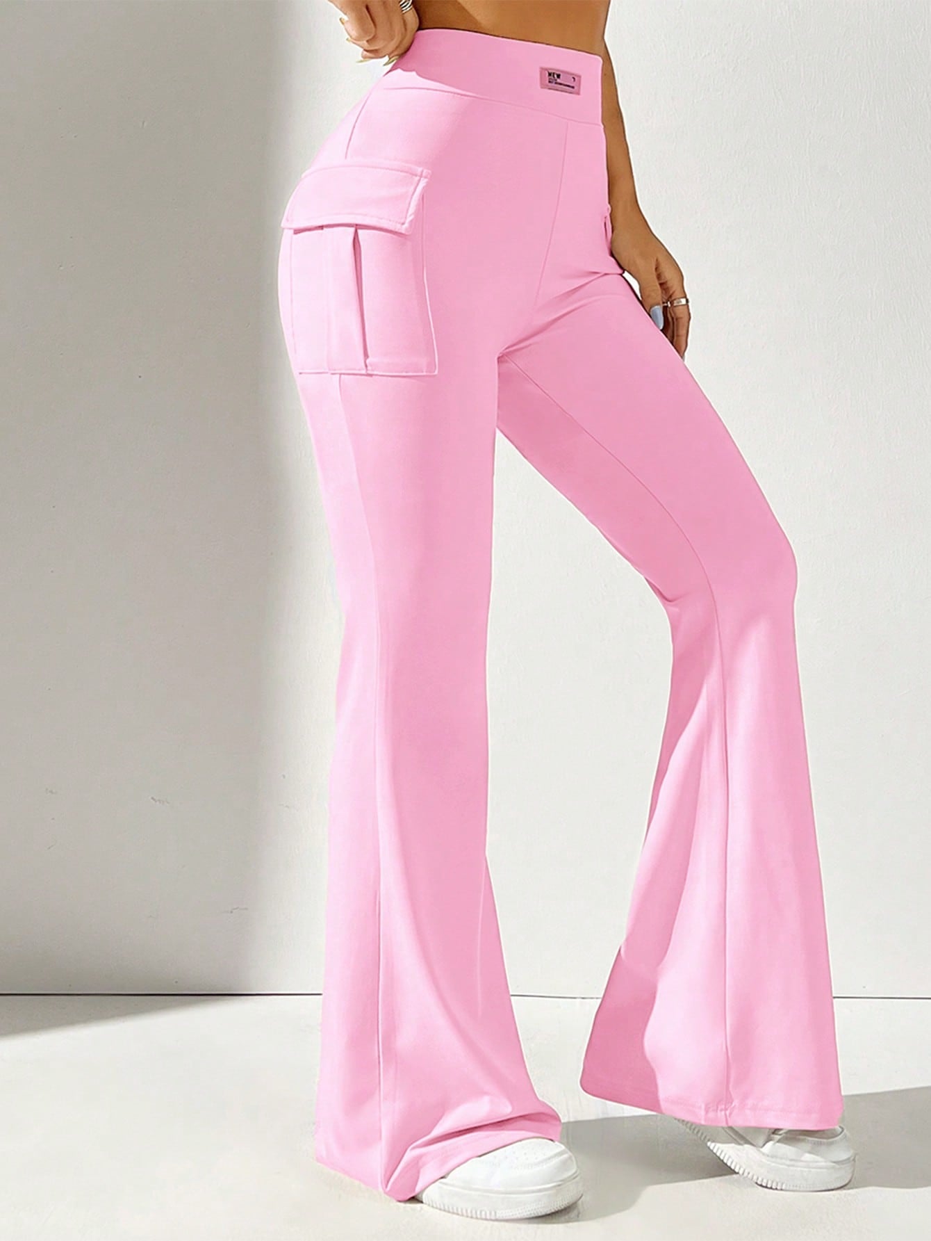 Women'S Solid Color Flared Pants