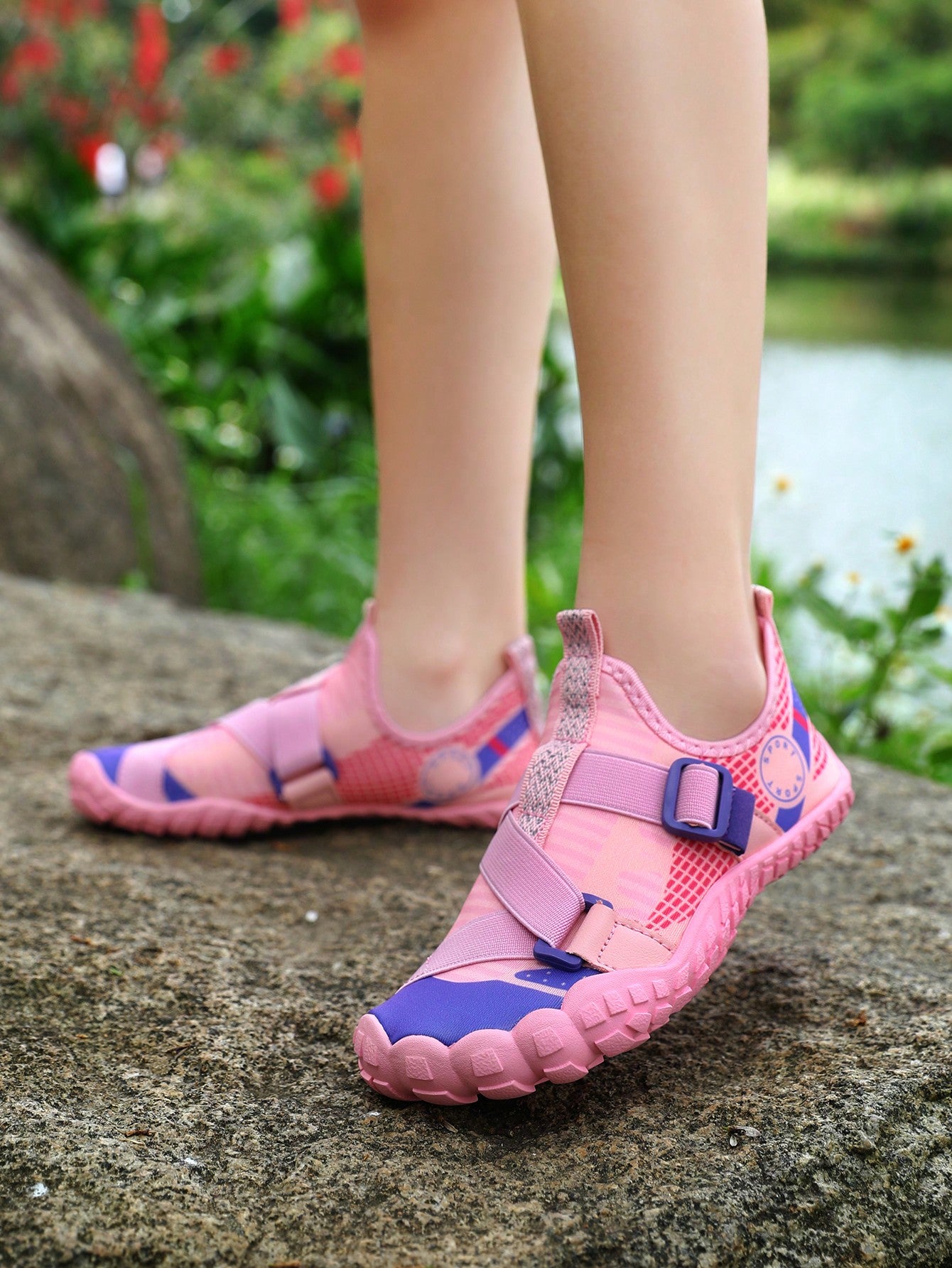 Girls' Outdoor Beach Shoes, Quick-Drying Water Shoes, Swimming Shoes, Anti-Skid Wading Shoes, Indoor Yoga & Sports Training Shoes For Girls