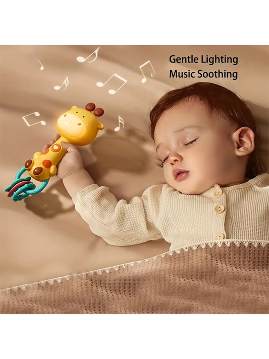 1pc Baby Toys, Music, Hand Rattles, Early Teaching Children To Coax The Baby, Can Bite The Baby, Grab The Birthday Gift (Without Batteries, You Need To Bring Your Own Batteries)