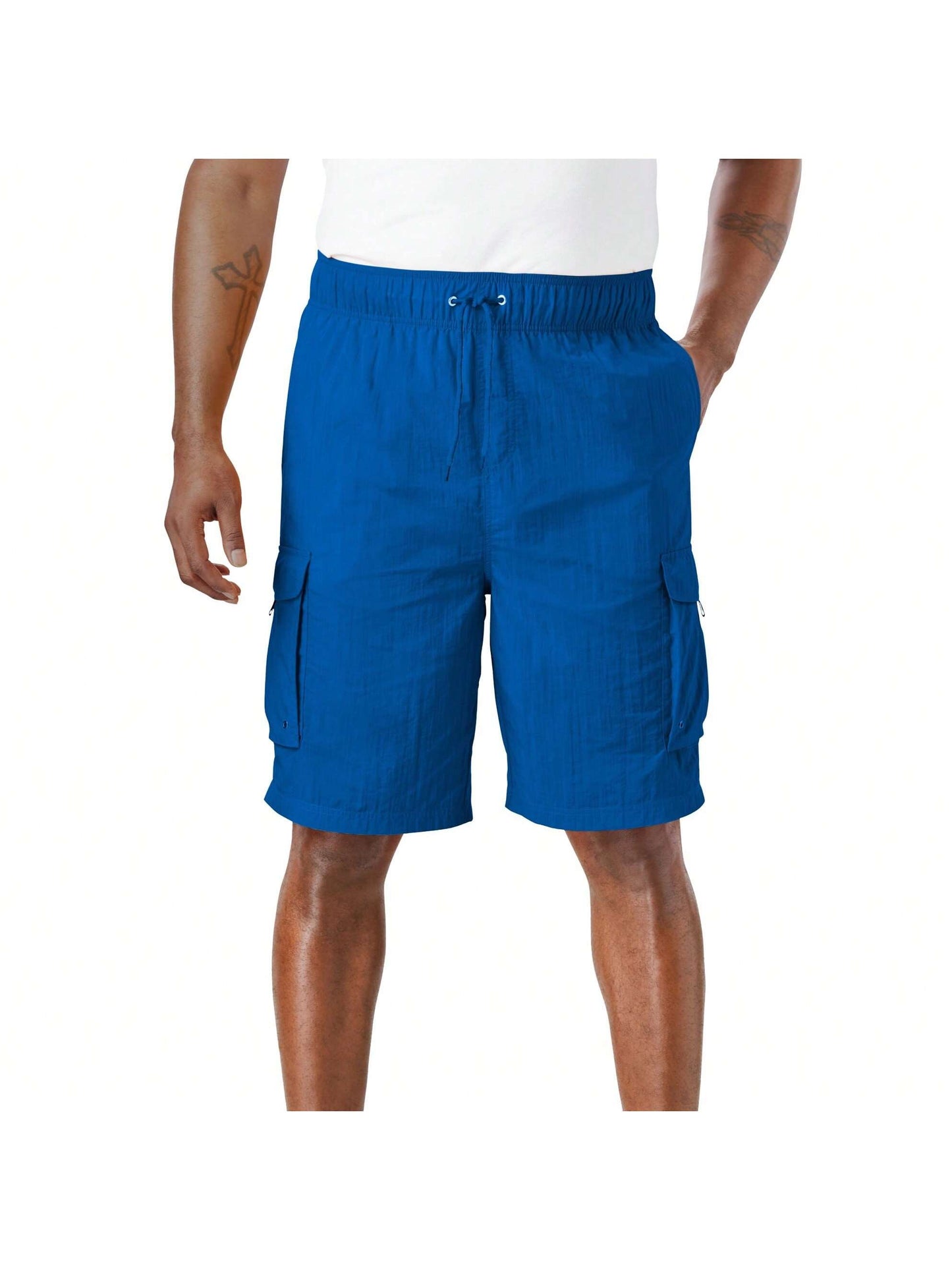 KINGSIZE KingSize Men's Big & Tall 8" Cargo Swim Trunks