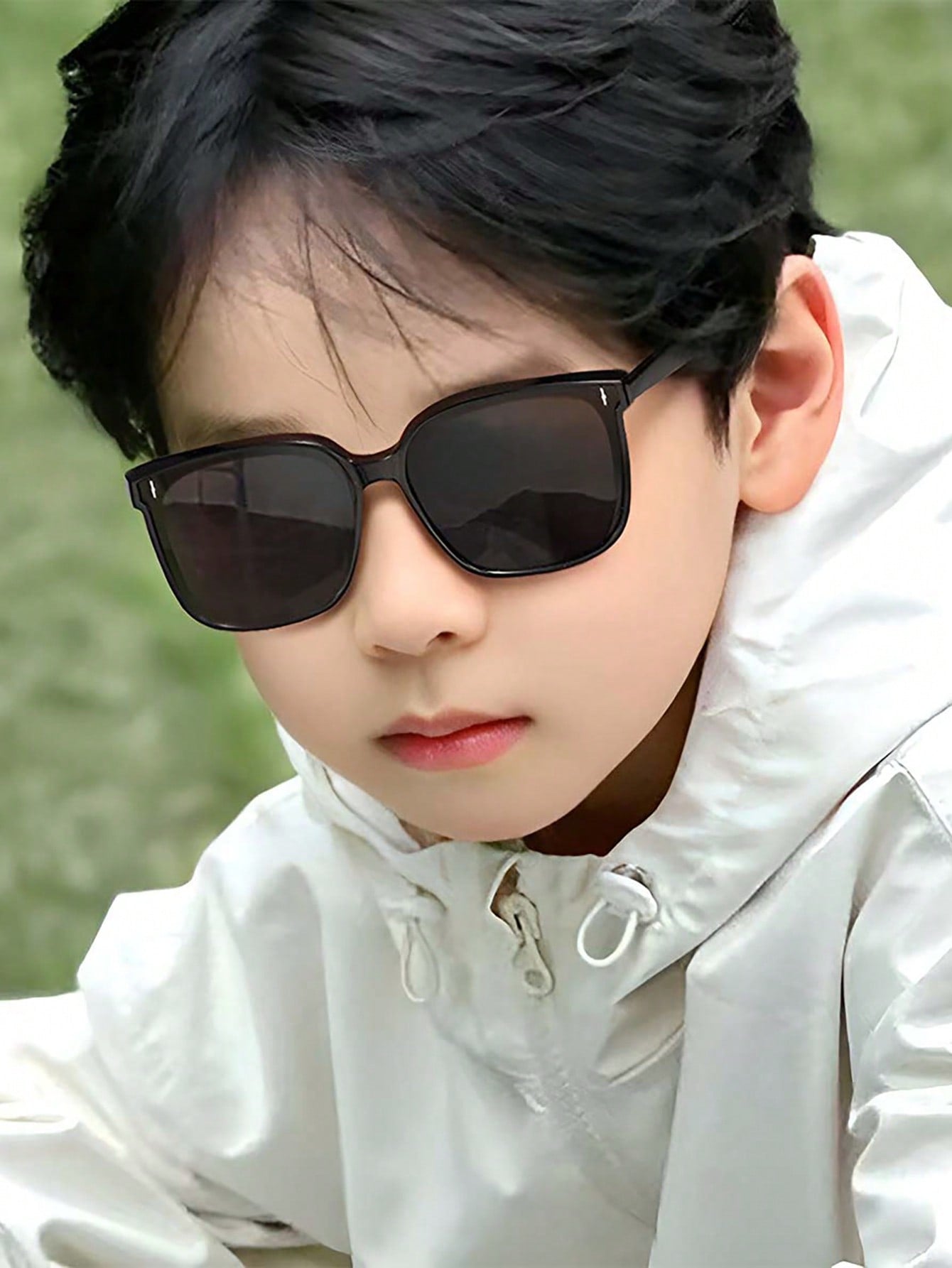 1pc New Children's Polarized Silicone Sunglasses Baby Boys And Girls Children Square Frame UV Protective Sunglasses