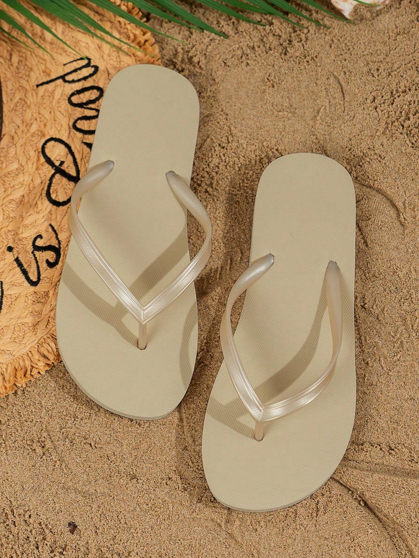 Eva Flat Women's Flip Flops, Summer Beach Slip-Resistant Sandals, Comfortable & Versatile Slippers For Bathing&Outdoor