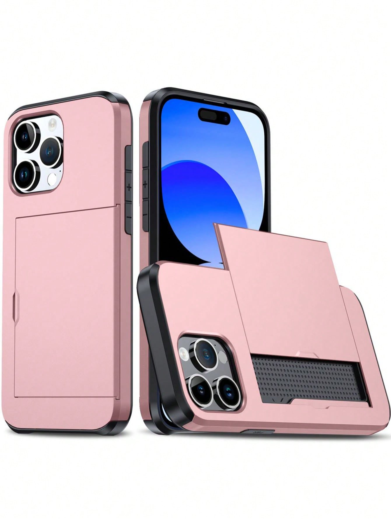 1pc Advanced PC Slider Phone Case Compatible With IPhone 11 12 13 14 15 Pro Max, And Samsung S21 S22 S23 S24 With Dustproof And Non-Slip Function