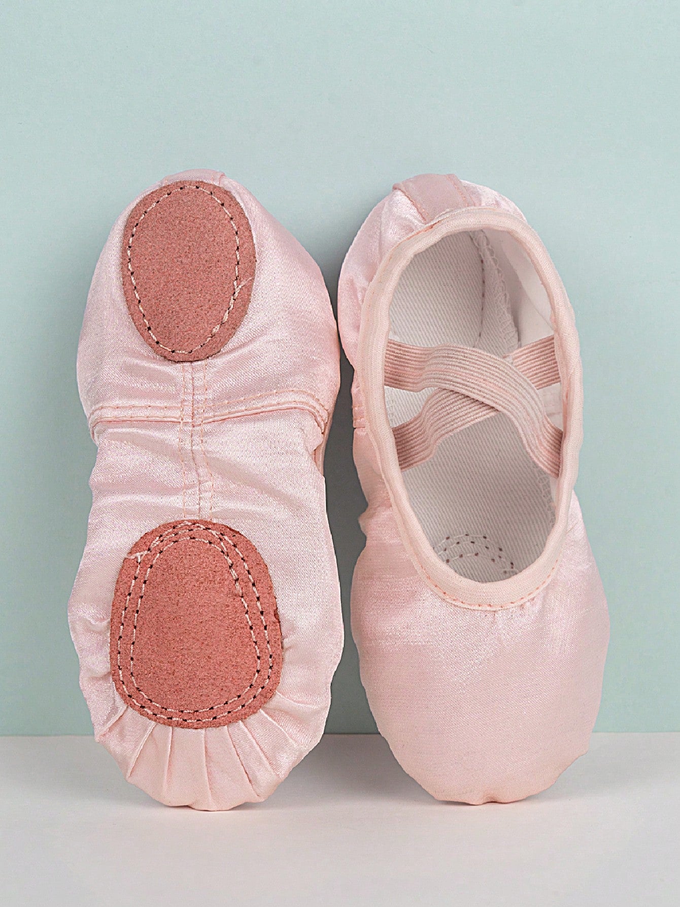 Children's Indoor Practice Shoes, Girls' Soft Soled, Elastic Cloth, Comfortable, Durable, Slip-On Ballet Dance Shoes