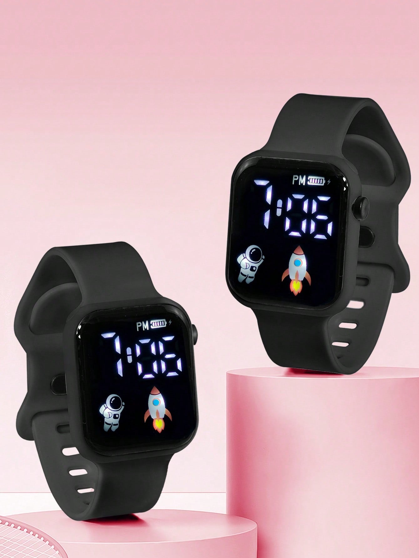 Kids 2pcs Luminous Electronic Watch