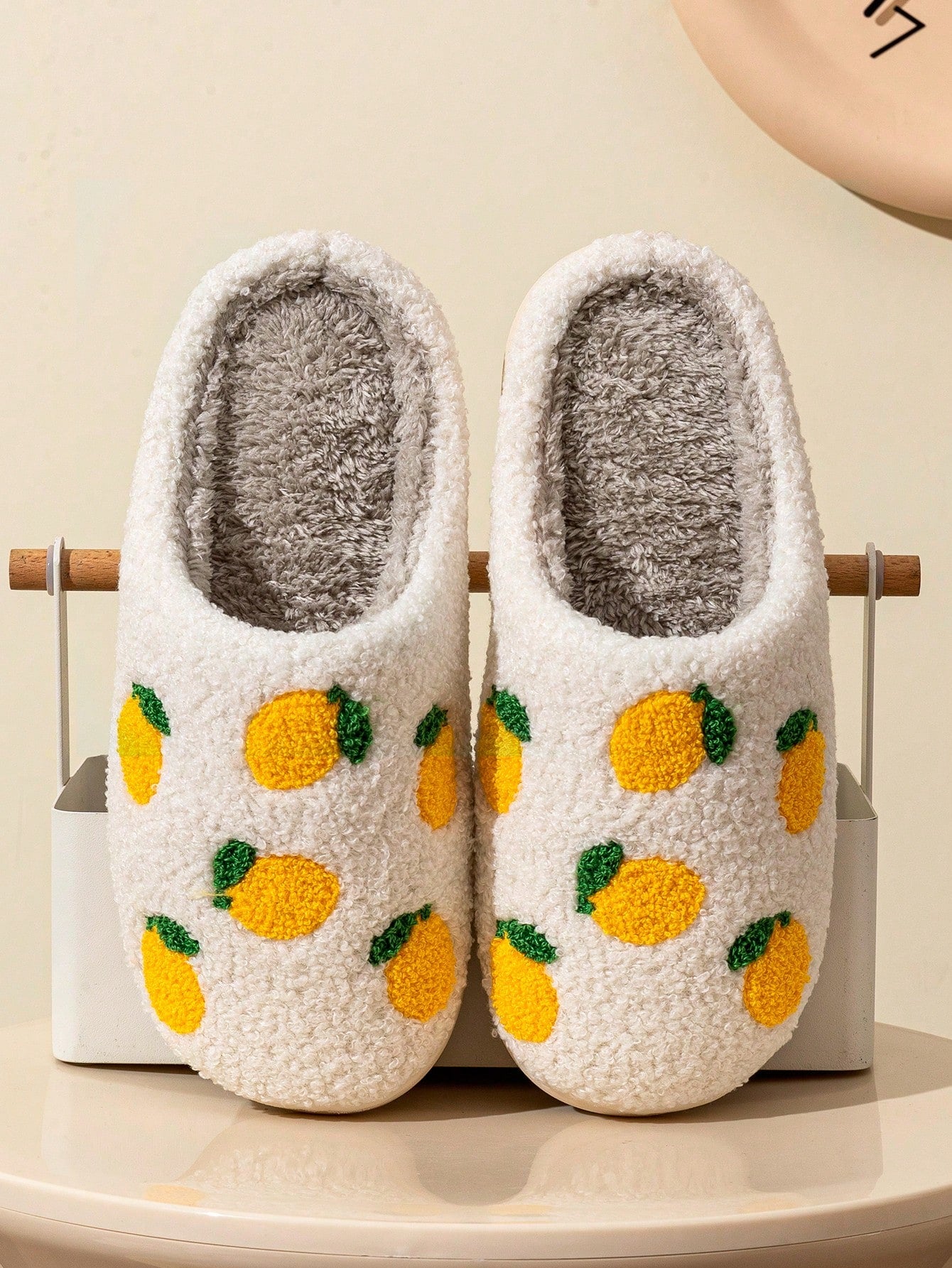 Women's Cute Car & Strawberry Non-Slip Casual Winter Slippers, New Home Wear