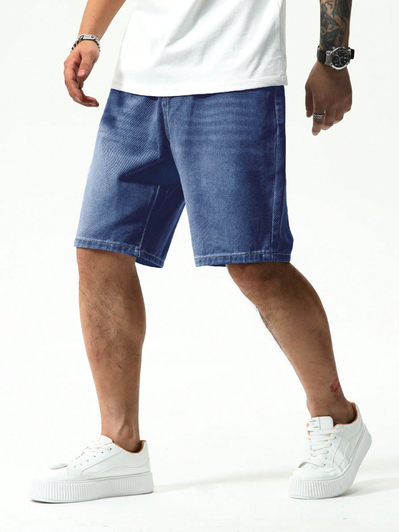 Men's Denim Shorts With Pockets