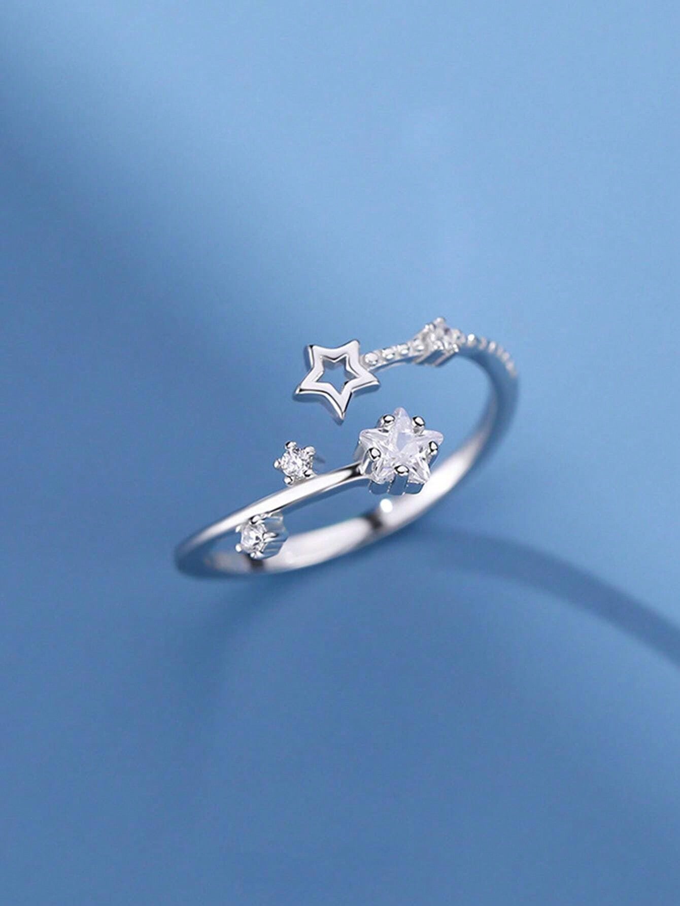 1pc Elegant Girl's Star Ring, Perfect Accessory Gift For Any Occasion