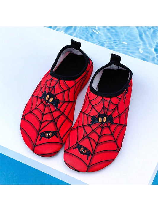 Kids Outdoor Beach Shoes For Boys, Red Spider Water Socks, Soft & Lightweight Water Sports Shoes For Swimming, Walking & Hiking