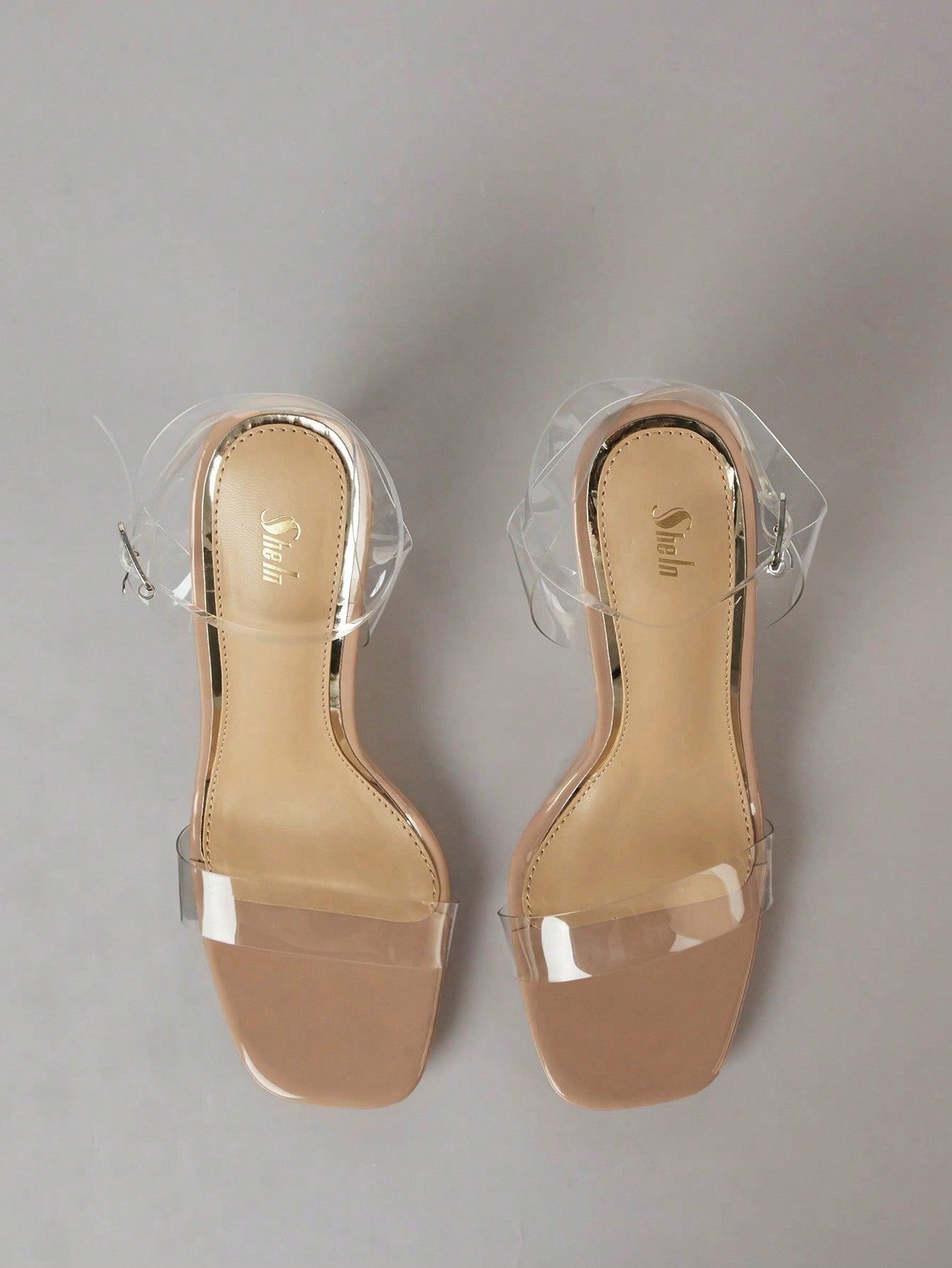 Clear Chunky Heeled Sandals Vacation Shoes Summer Sale