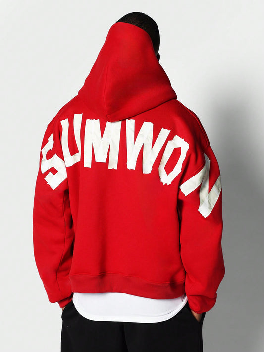 Overhead Hoodie With Front And Back Graphic Print College Ready