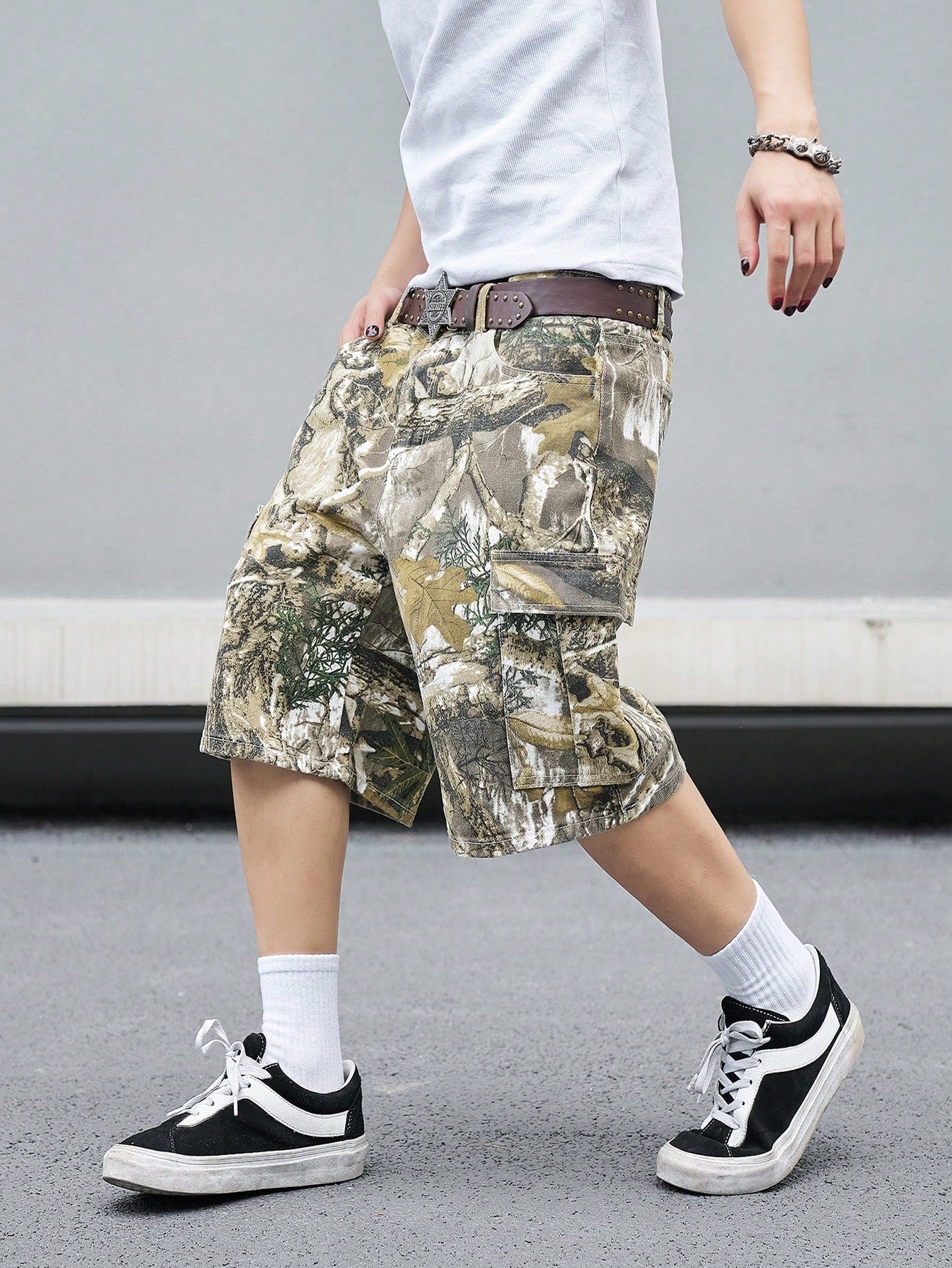 Men Pocket Design Denim Shorts For Spring And Summer