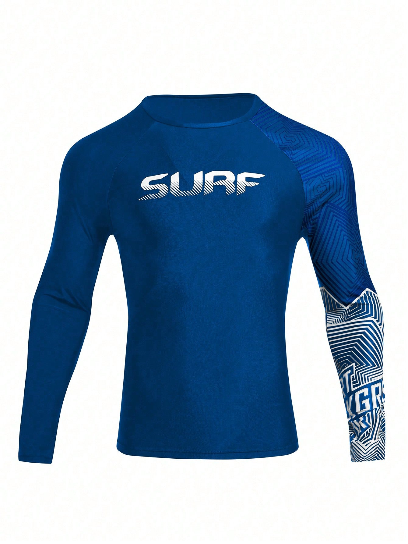 Men's Simple Printed Long Sleeve Surfing T-Shirt