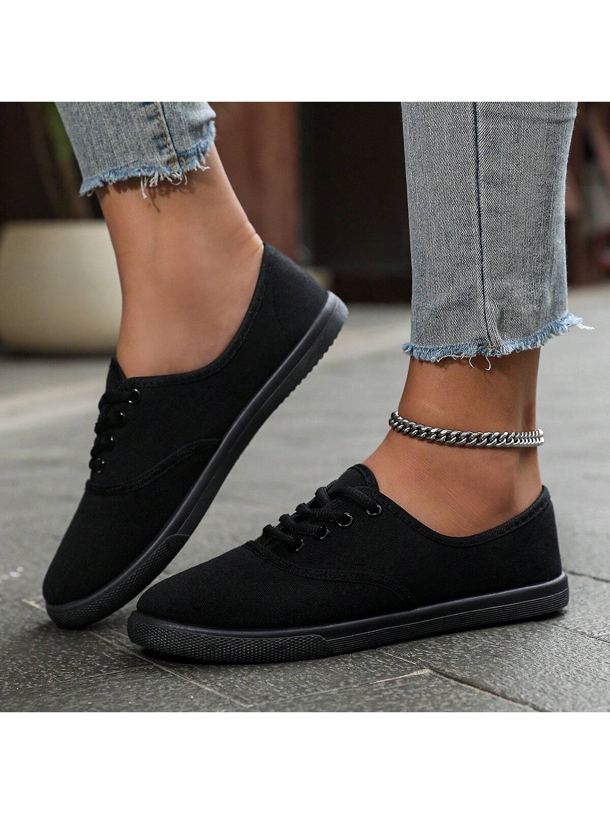 Women's Casual Lightweight Breathable Flat Low-Cut Sports Shoes, Running Shoes And Sneakers