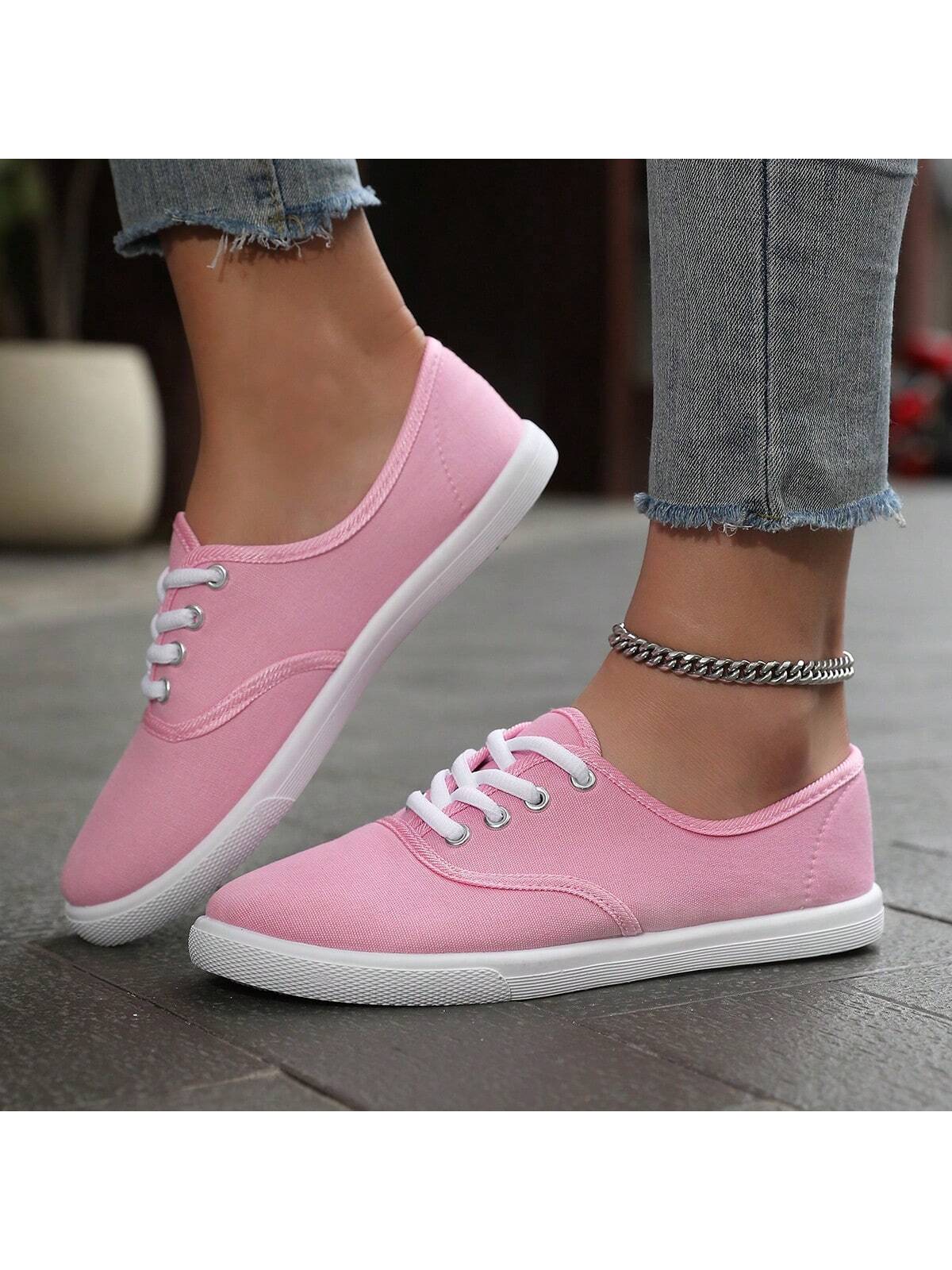 Women's Casual Lightweight Breathable Flat Low-Cut Sports Shoes, Running Shoes And Sneakers