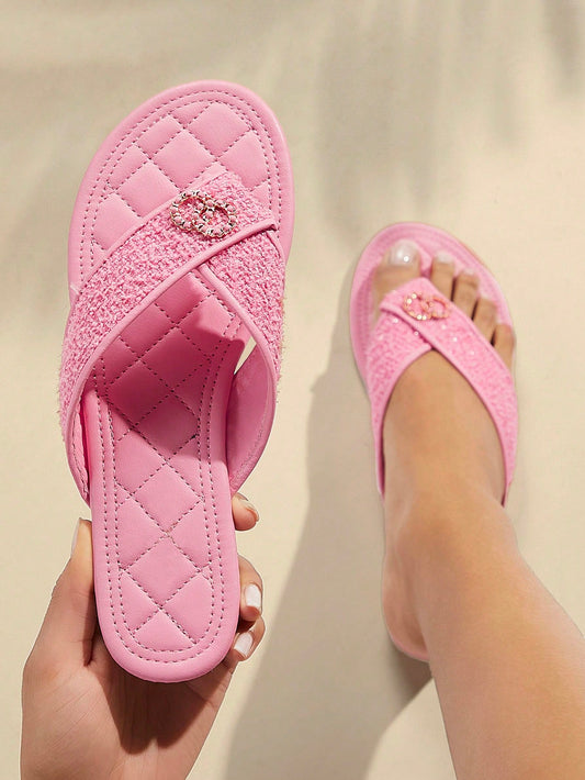 Women Solid Color Casual Fashion Anti-Skid Slippers