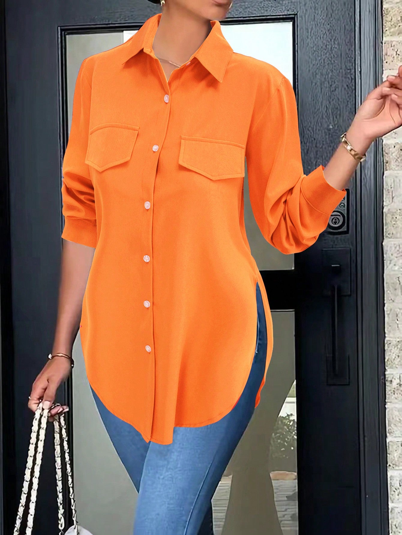 Fashion Women'S Casual Long Sleeve Shirt