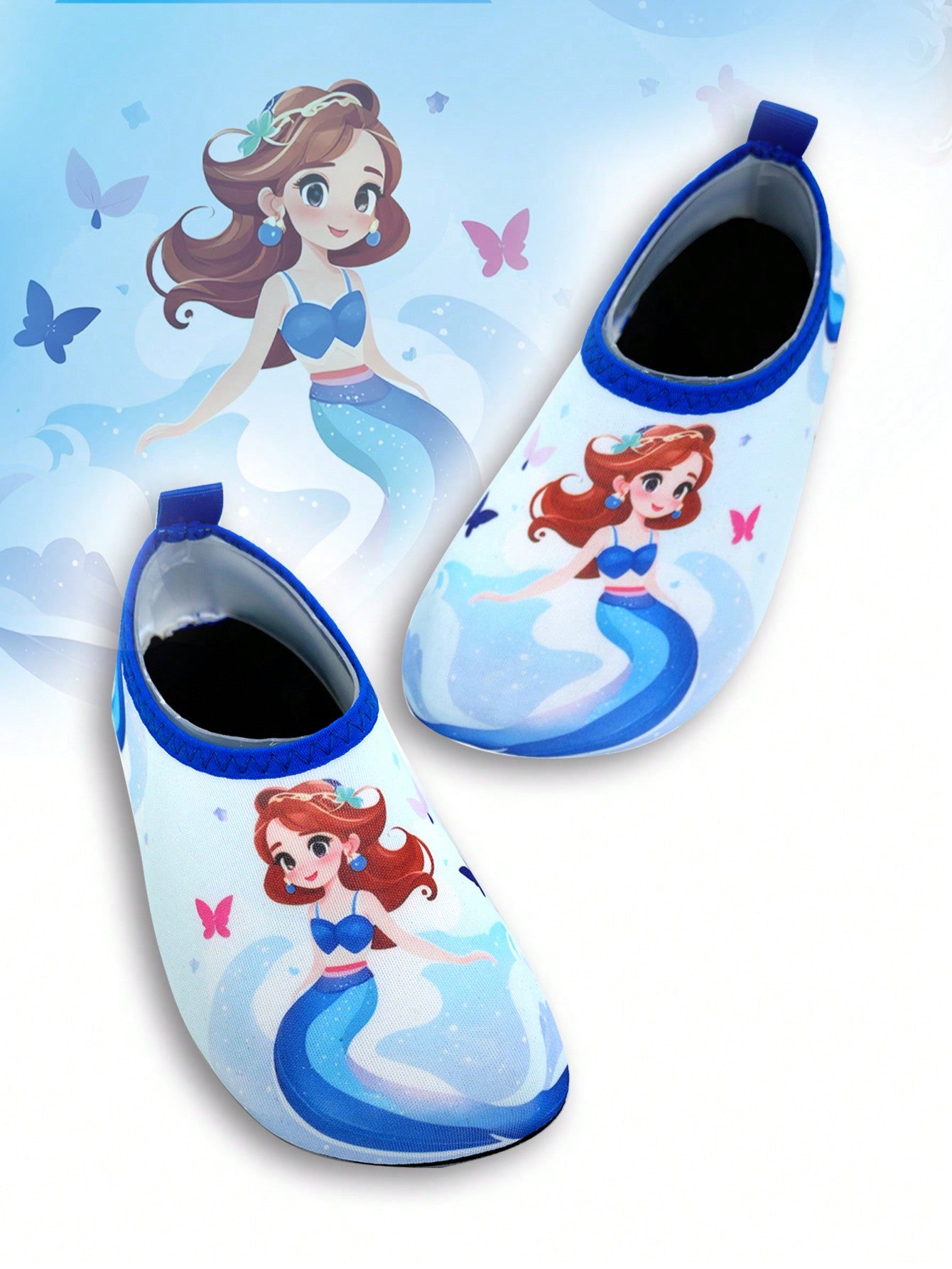 Cute Cartoon Rubber Anti-Slip Beach Girl Water Shoes & Breathable Kids Yoga Shoes & Infant Walking Shoes With Soft Bottom