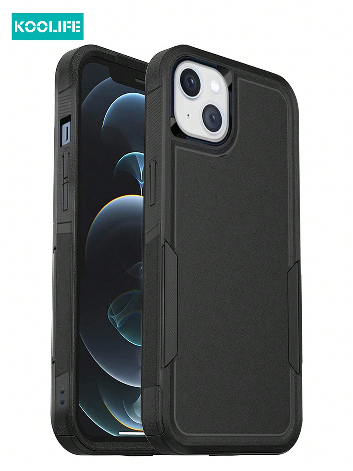 Koolife 1pc Double-Layer Shockproof Business Phone Protective Case Compatible With Apple IPhone 12/12 Pro/12 Pro Max/13/13 Pro/13 Pro Max/14/14 Plus/14 Pro/14 Pro Max/15/15 Pro/15 Plus/15 Pro Max