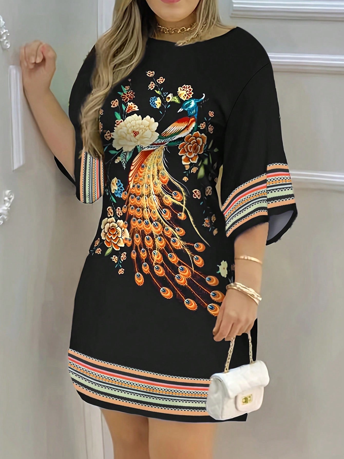 Women's Spring/Summer Floral Print Dress