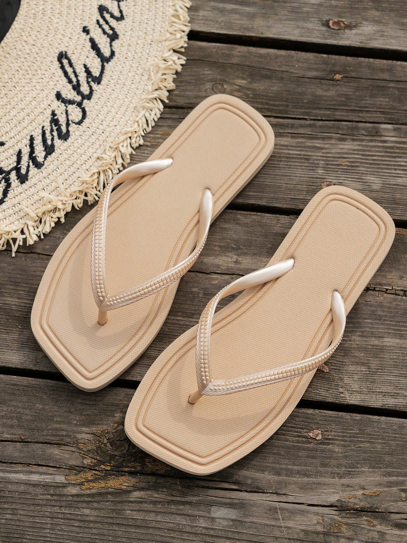 Women's Thick-Soled Slippers, Summer Anti-Slip Waterproof Beach Sandals, Suitable For Swimming And Vacation