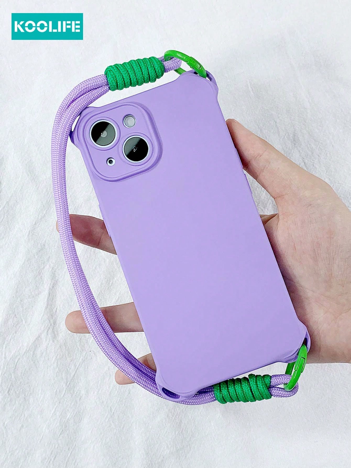 Koolife 2pcs/Set Wrist Strap & Phone Case, Anti-Dropping TPU Soft Smartphone Protection Case Compatible With Apple IPhone 12/12 Pro/12 Pro Max/13/13 Pro/13 Pro Max/14/14 Plus/14 Pro/14 Pro Max/15/15 Pro/15 Pro Max/15 Plus