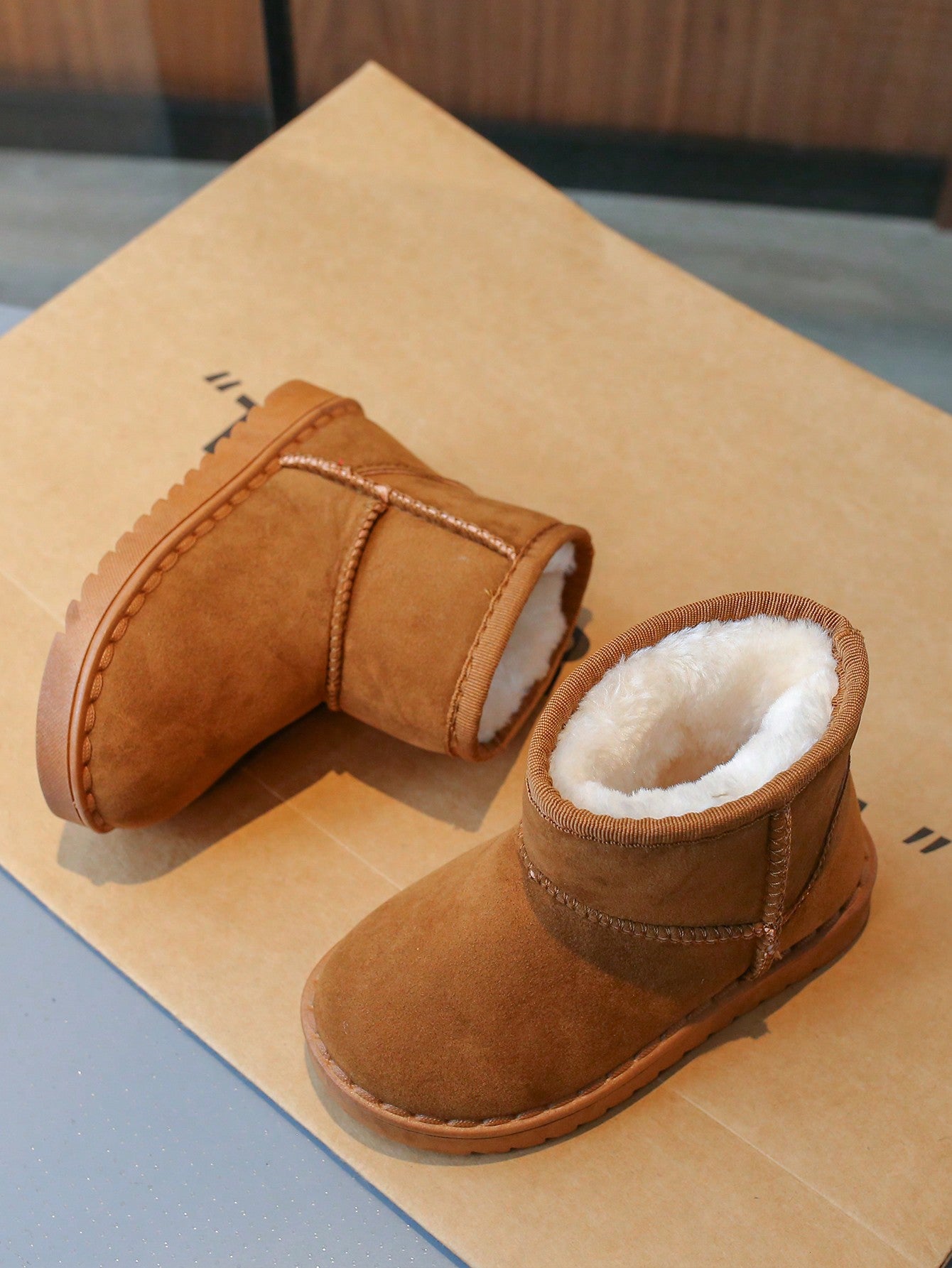 Children's Warm Snow Boots, Soft Non-Slip Soles, Waterproof, Fleece-Lined, For Girls And Boys