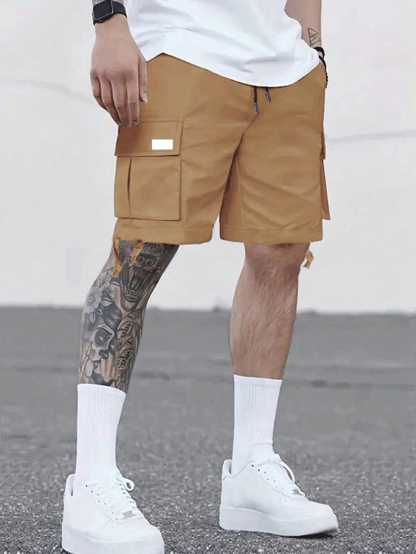 Men's Flip Pocket Casual Workwear Cargo Shorts