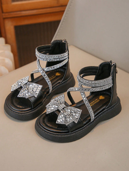 Spring New Style Girls Princess Sandals Summer Fashionable Korean Style Soft Sole Childrens Shoes Baby Trendy Childrens Shoes