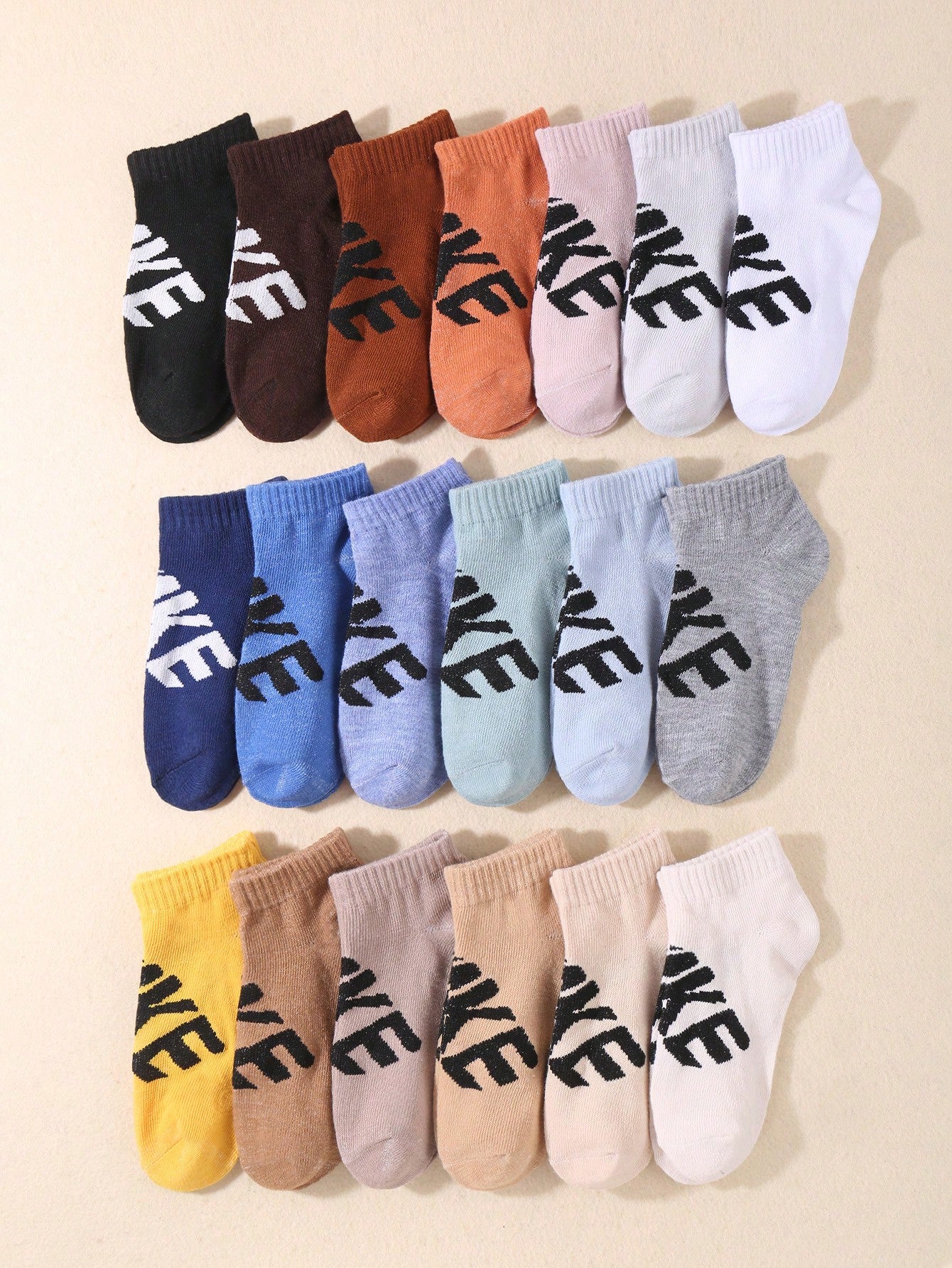 10 Pairs Funny Expression High Elasticity Over Knee Athletic Socks For Children