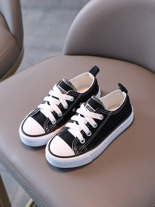 New Comfortable Children Canvas Shoes For Spring, Casual Breathable Kids Sneakers