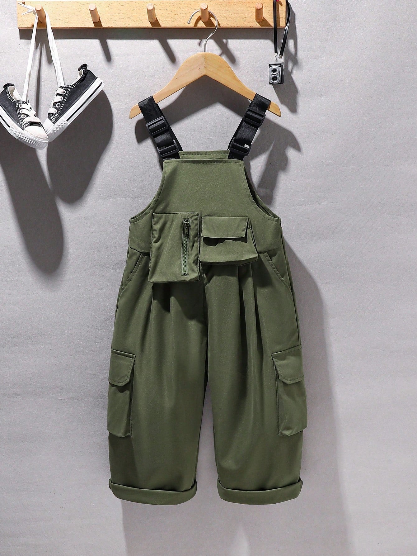 Young Boy Cargo Multi-Pocket Jumpsuit