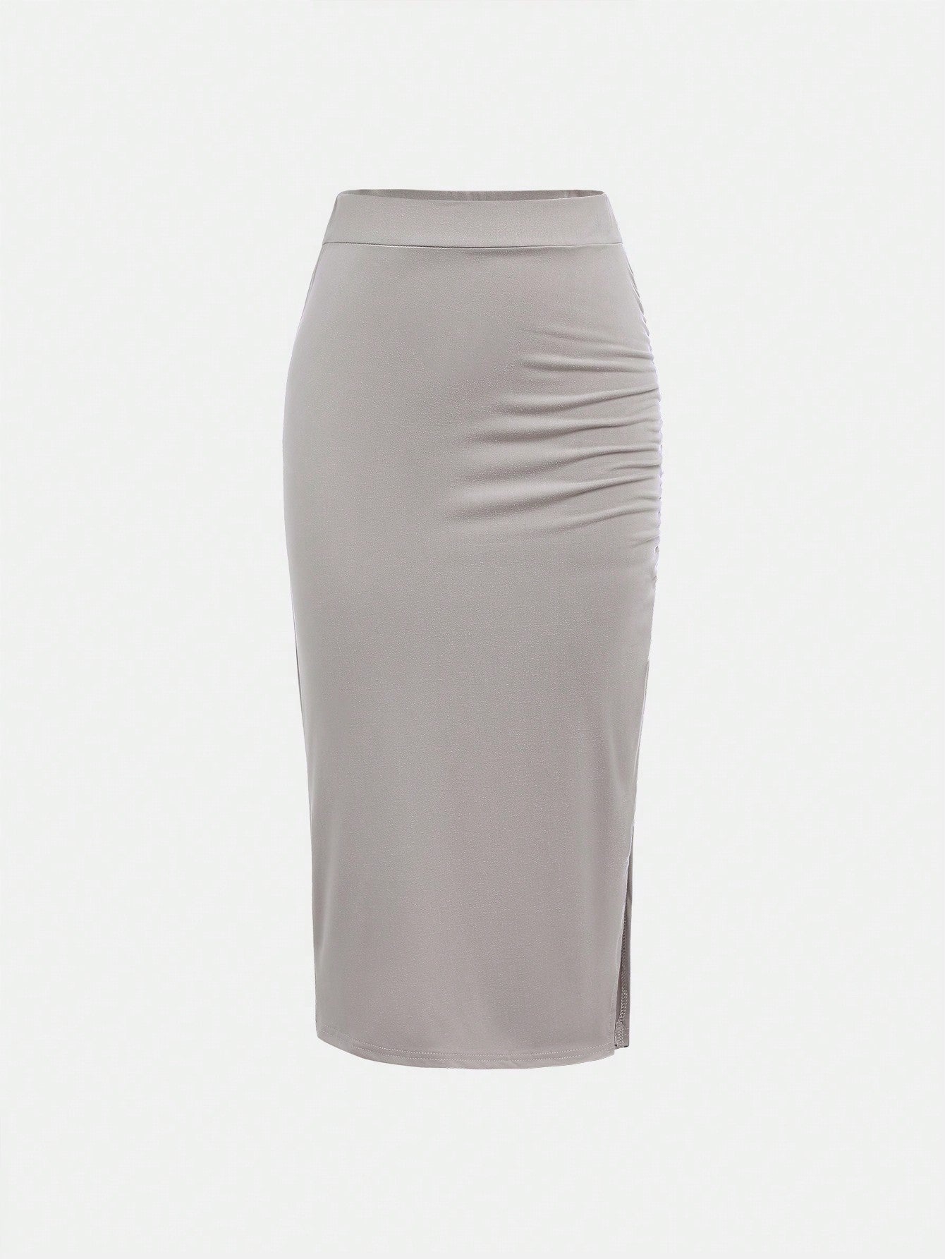 Teen Girls Ruched Split Skirt