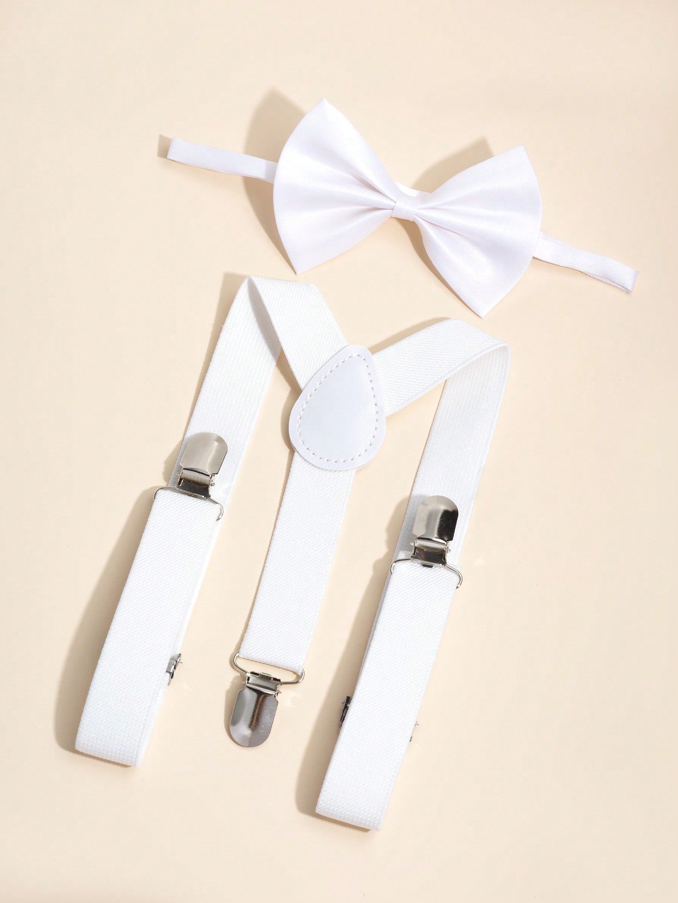 Kids' Bow Tie And Suspenders 2pcs Set