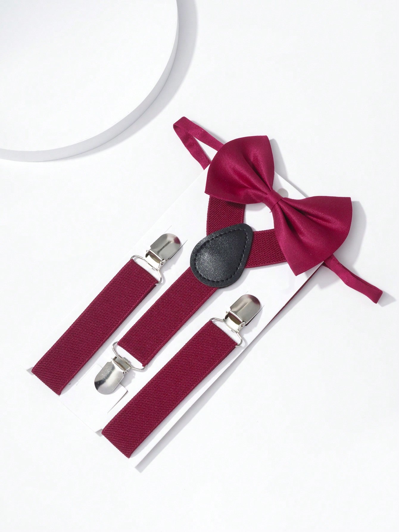 Kids' Bow Tie And Suspenders 2pcs Set