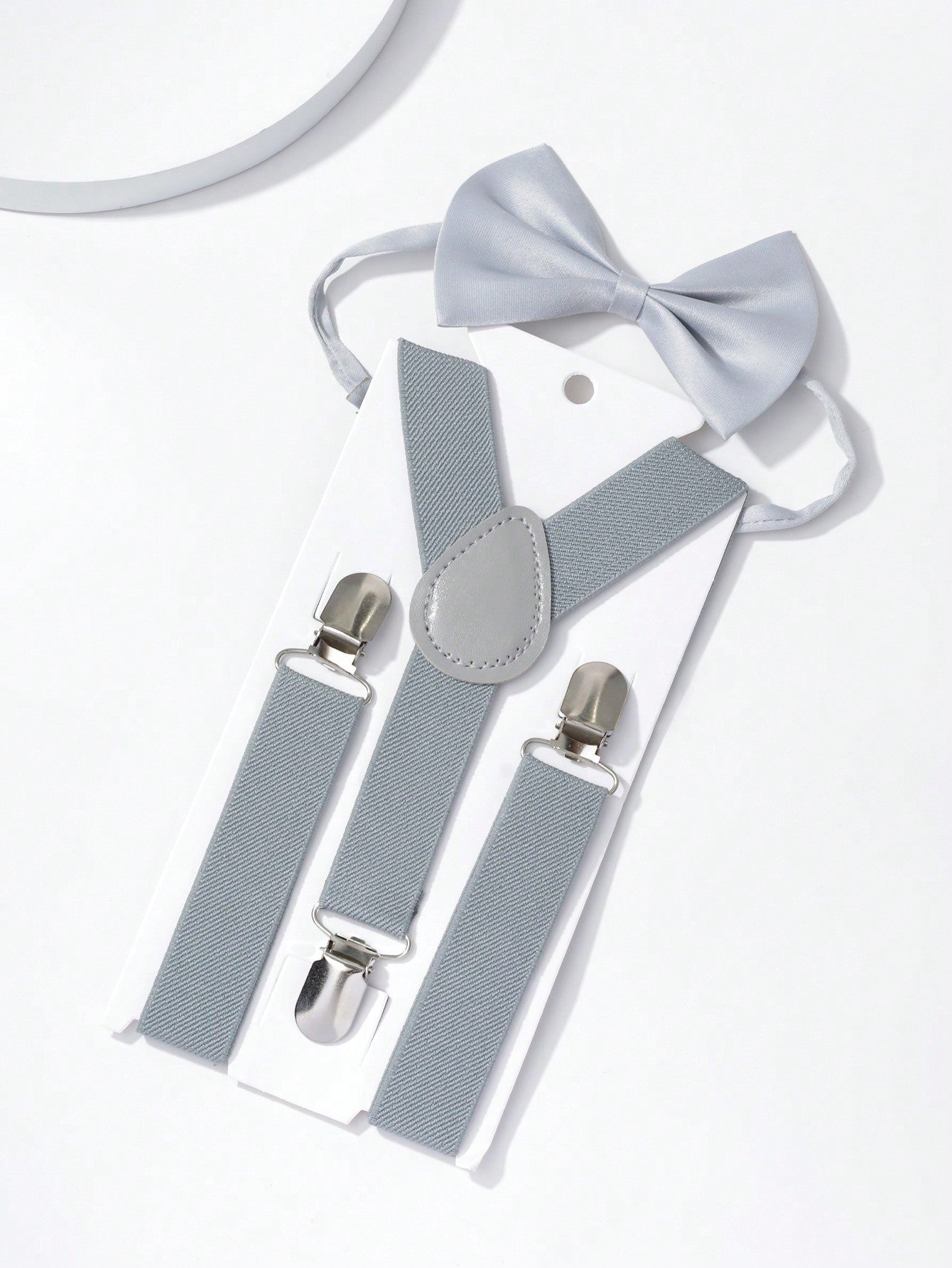 Kids' Bow Tie And Suspenders 2pcs Set