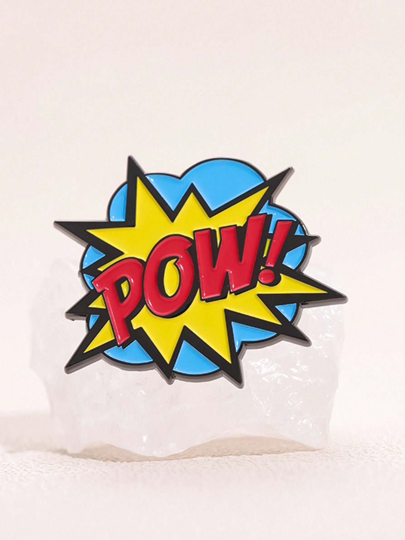 1pc Vintage Comic POW Enamel Pins Custom Retro Pop Art Brooches Lapel Badges Punk Funny Jewelry Gift For Kids Friends