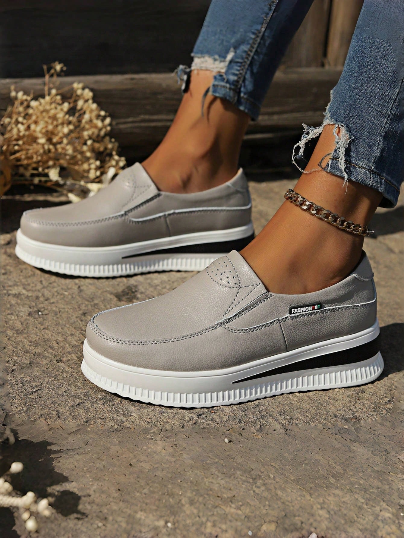 2024 New Spring Thick-Soled Loafers For Women, Casual Sports Shoes With Soft Sole And Arch Support